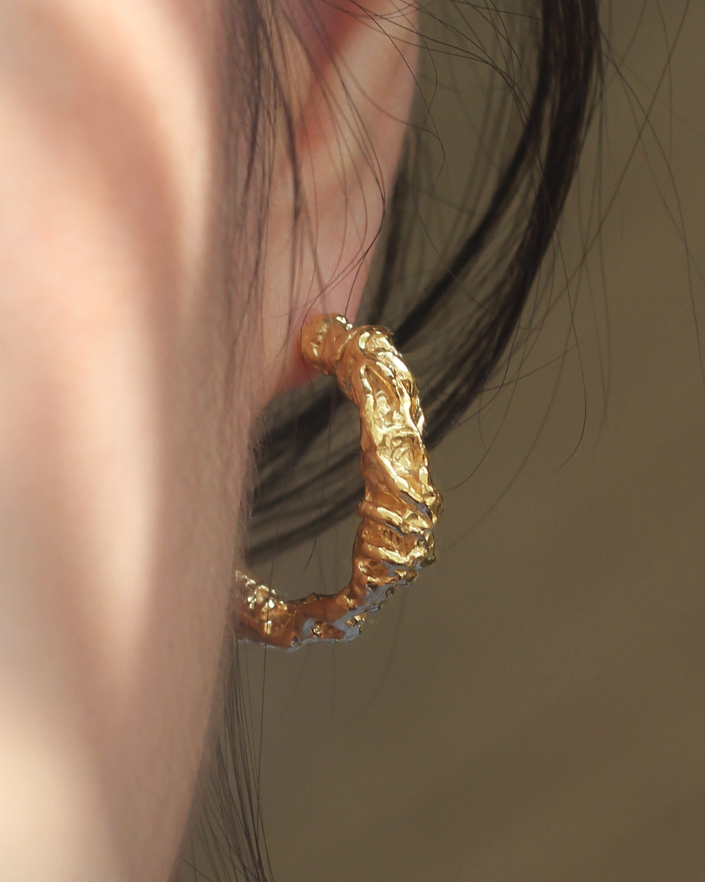 parched wreath earring (L)